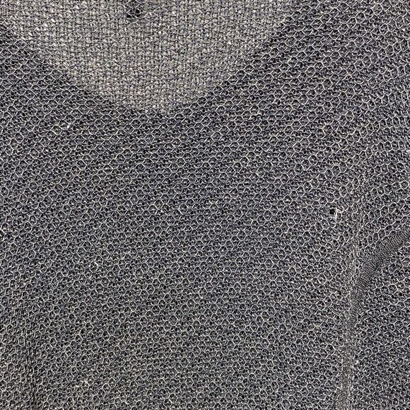 Eileen Fisher Women's Gray Long Sleeve Zip Cardigan Sweatshirt Size Large - Picture 9 of 10